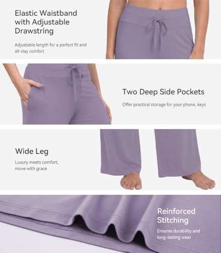 WiWi Bamboo Viscose Pajama Pants for Women Plus Size Cooling Bottoms S-4X - Image 4