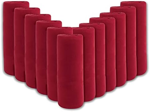 (24 Pack) Bulk Fleece 50x60 Throw Blankets for Wedding Favors, Homeless Women, Men, Homes, Bed, Sofa, Couch, Office, Pet Blankets, Travel | Soft Warm Lightweight Throw Blankets in Bulk (Red) - Image 3