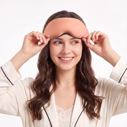3D Sleep Mask for Side Sleepers, 100% Blackout, Hardware-Free, 1.3 oz by HULUBULU