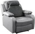 HOMBYS Sherpa Fleece Lumbar Support Pillow with Headrest for Recliner,Memory Foam Recliner Chair Cushion for Back Pain,Big High Back Support for Recliner with Chair Headrest for Elderly (Grey) by HOMBYS
