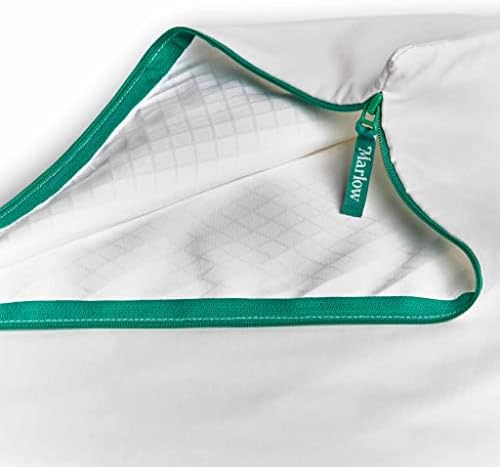 Marlow Cooling Pillow Case - Machine Washable - Zipper Pillow Cases - Made with 100% Long-Staple Cotton - Cooling-Infused Pillow Protector - Pillow Protector Standard Size - Image 4