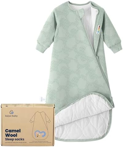 KaiyaBaby Organic Cotton Baby Sleep Sack, Long Sleeve 3.5 TOG, 0-6M by KaiyaBaby