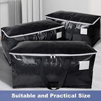 StorageRight Moving Bags, Moving Boxes, 93L 6-Pack Sotrage Bags Totes,Black - Image 5
