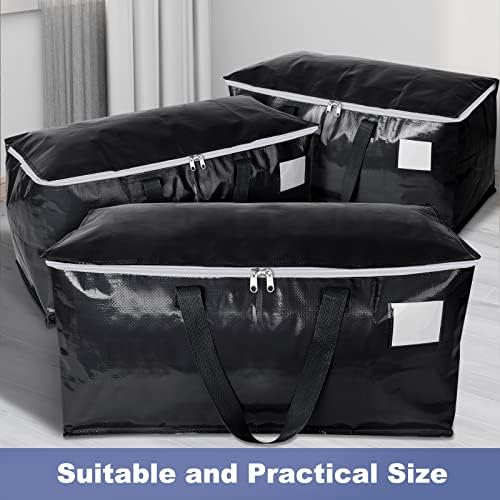 StorageRight Moving Bags, Moving Boxes, 93L 6-Pack Sotrage Bags Totes,Black - Image 5