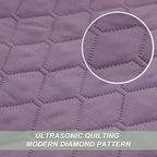 Exclusivo Mezcla Reversible Twin Quilt Bedding Set, Dusty Lavender - Image 4