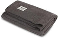 Lodge Twin Blanket - 80% Recycled Wool - Buffalo Plaid - Warm Throw Blanket - Thick - Washable - 65W x 90L - Charcoal Gray by Minus33MerinoWool