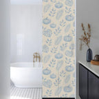 Window Privacy Film Frosted, Blue Pumpkins Fall Reusable Static Cling Window Tints, Thanksgiving Tropical Palm Rustic Heat Control Windows Films for Offices, Balcony, 29.5 x 118 Inches - Image 3