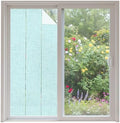 Window Privacy Film Frosted, Ice Mint Non-Adhesive Static Cling Window Tint, Rustic Farmhouse Solid Color Insulated Windows Frosted Films for Living Room, 35.4 x 78.7 Inches by Unknown