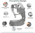 FRUITEAM Safety-Certified Baby Carrier with Hip Seat Newborn to Toddler - Image 6