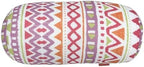 Bookishbunny 2pcs Micro Bead Set U Shaped Neck Travel Pillow 12" x 12" x 4" and Roll Back Pillow Cushion 13" x 7", Various Designs (Pink Wave) - Image 2