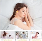 Tondiamo 200 Pairs Ear Plug Bulk with Cord Reusable Silicone, Yellow - Image 4