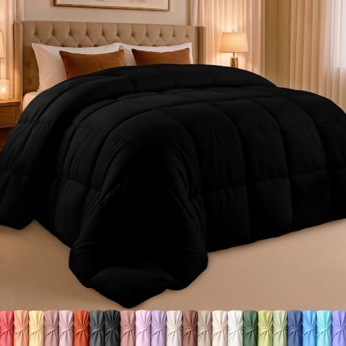 Utopia Bedding California King Comforter, Duvet Insert, Black, 96 x 102 in by UTOPIABEDDING