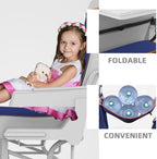 Portable Polyester Seat Hammock Footrest for Airplane and Train Travel - Image 7