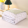Coverless Duvet Single Double King Size, Reversible Summer Quilted Duvet Cosy and Lightweight Quilt Breathable Bedspreads Quilted Throw for Beds,Green,180 * 200cm by Unknown