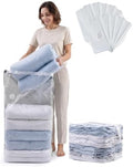TAILI Cube Vacuum Storage Bags, 10 Pack Jumbo Size (31x40x15 Inch), Cream by TAILI