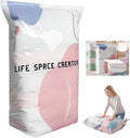 2026 Life Space Creator 80% Compression Vacuum S, Extra Large 3D Roll Up Pump Needed Seal Bags for Comforters, Blankets, Clothes, Bedding, Jumbo Packing Cubes for Travel (5 XLarge by Unknown