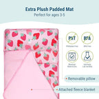 Wildkin Microfiber Toddler Nap Mat with Pillow for Boys & Girls - Image 3