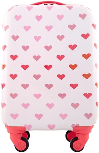 Travelers Club 5 Piece Kids' Luggage Set, Hearts - Image 2