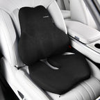 Coverado Memory Foam Car Seat Cushion and Lumbar Support Pillow for Car, Ergonomic Office Chair Cushion for Lower Back Pain Relief, Breathable & Non-Slip for Car, Home, and Office Use, Black by COVERADOAUTO