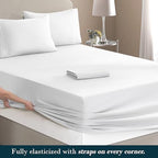 Mocassi King Size 4-Piece Bed Sheet Set - 1800 Premium Hotel Quality Microfiber 18-24 Inches Extra Deep Pocket Fitted Sheet- Luxury Soft, Breathable, Wrinkle, and Fade Resistant, White - Image 4