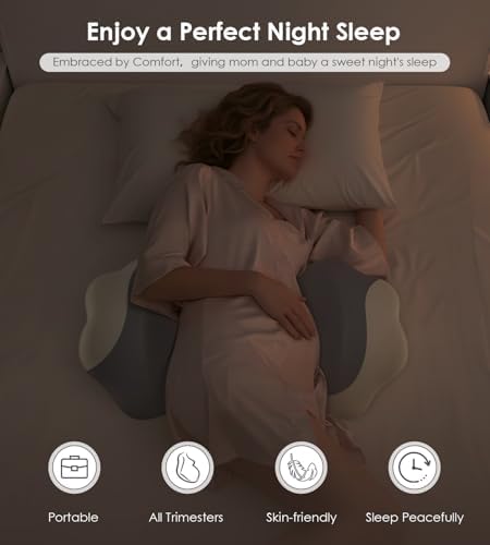 DONAMA Memory Foam Pregnancy Pillow for Sleeping, Cooling Maternity Pillow - Image 6