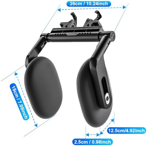 Car Headrest Pillow with 2 Hooks, Adjustable Car Seat Neck Support for Kids - Image 6