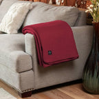 Arcturus Tahoe Wool Bed Blanket | Soft, Breathable Wool Blanket for Year-Round Comfort - Queen Size (90"x 96") | Thick & Washable (Wine) - Image 6