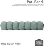 Pat. Pend. Long Body Pillow for Side Sleepers, 59 Inch, Green - Image 2
