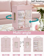 AKOZLIN 6-Tier Jewelry Box Organizer 5 Drawers Storage M-L Pink - Image 5
