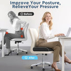 Seat Cushion, Memory Foam Office Chair Cushion, Black, X-Large - Image 4
