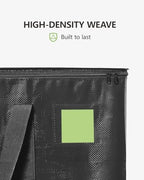Heavy Duty Moving Bags Extra Large, Premium Storage Bags with Durable Zippers, Reinforced Handles, Moving Supplies for Clothes, Bedding, College Dorm Essentials, 8 Pack Black - Image 7