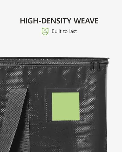 Heavy Duty Moving Bags Extra Large, Premium Storage Bags with Durable Zippers, Reinforced Handles, Moving Supplies for Clothes, Bedding, College Dorm Essentials, 8 Pack Black - Image 7