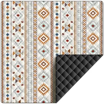 Picnic Ground Mat for Camping and Park Seating, 200 X 200 Cm Quilted Outdoor Mat with Easy Carry Storage Design Camping Picnic Blanket Ground Cover Tent Floor Pad Quilted Grass Foldable Travel Damp by Unknown