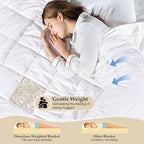 downluxe Down Alternative Blanket for Bed, Glass Beads, King, White - Image 3