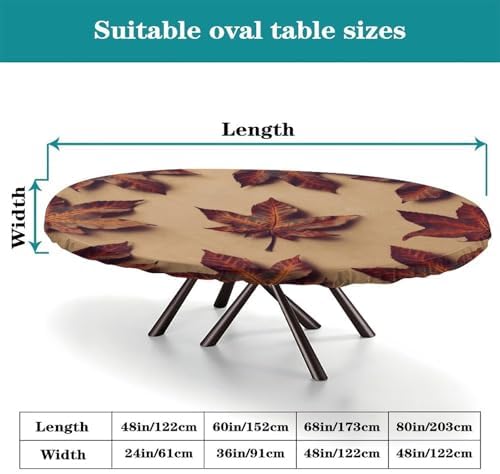 Oval Clear Plastic Tablecloth Protector, Plaid Pattern Printed on Oval Fitted Table Cover, for Business & Events Birthday Parties, Fits for 54" x 76" Oval Tables - Image 4