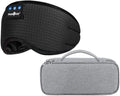 MUSICOZY Bluetooth Sleep Mask Headphones and Travel Storage Case Bundle by MUSICOZY