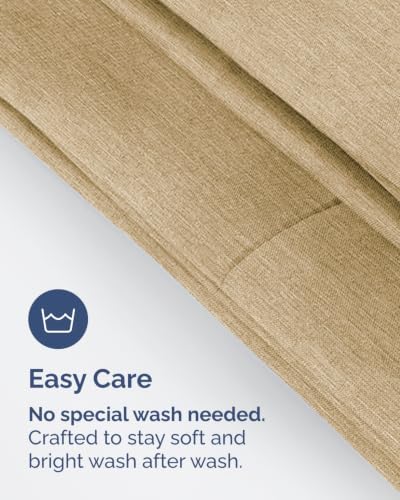 King Standard Pillow Cases - 6 Pack Pillowcases, 20" x 36" - Heathered Tan - Image 6