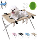Dog Bath Hammock with Stand, Foldable Dog Grooming Hammock Stand (Khaki) by Unknown