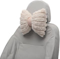 Car Headrest Pillow Ergonomic Comfortable Neck Support Pillow Car Seat Headrest Plush Memory Foam Adjustable Width Light Pink 2 Pcs for Driving Travel by RATCHROLL