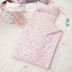 Bunnikins & Clover Toddler Nap Mat with Removable Pillow, Nap Mats for Preschool, Easy Clean Toddler Nap Pad for Kindergarten, Kids Sleeping Bag for Travel Camping - Image 3
