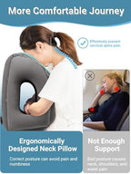 Maliton Inflatable Travel Pillow for Airplane (Dark Grey) - Image 4