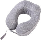 QUQUQ Travel Neck Pillow for Sleeping Detachable and Washable U-Shaped Neck Pillow Portable Travel Comfortable(Light Gray) by Unknown