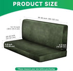 molasofa Leather Like RV Dinette Cushion Covers, RV Booth Seat Cover Stretchable Camper Cushion Couch Covers Washable Slipcovers for Camper Car Bench (2 Bench Cover & 2 Backrest Cover, Tawny-02) - Image 5