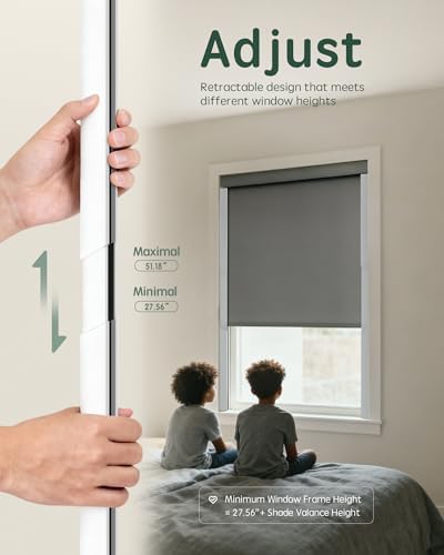 Yoolax Adjustable Aluminum Light Blockers for Window Shades, 2PCS, White, S - Image 4
