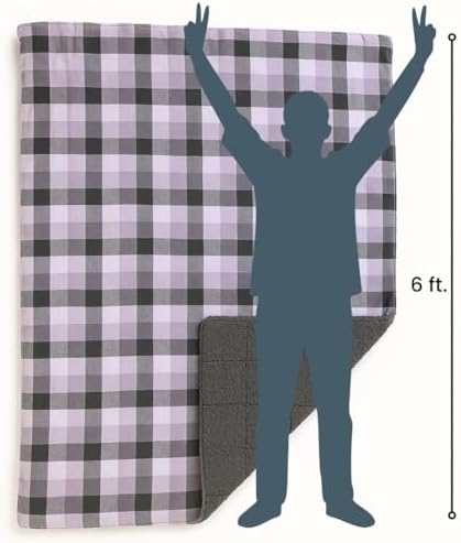 ROAM Weatherproof Sherpa Fleece Blanket - Durable Recycled Ripstop Exterior, Eco Insulation, Compact Travel Design, Machine Washable, All-Season Outdoor & Indoor Blanket, 75" x 52" (Stonebrook Plaid) - Image 5