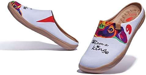 UIN Slipper Woman Travel Art Painted Shoes Wide Toe Casual Home Slip On Mules Malaga - Image 4
