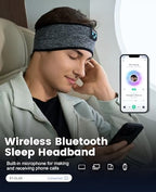 Sleep Mask and Bluetooth Headband Headphones Combo, Finally Sleep Through the Night on Your Side - Ultra-Thin Speakers Feel Like Nothing, 14+ Hour Battery, Headphones for Side Sleepers, Meditation - Image 7