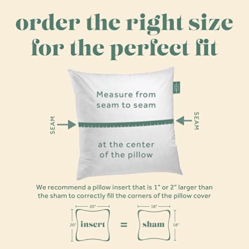 ComfyDown 28x28 Throw Pillow Insert, Down & Feather Fill, 100% Cotton Cover, Made in USA – Premium Soft Decorative Pillow Form Sham Stuffer for Bed, Sofa & Couch - Image 2
