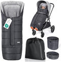 Orzbow Stroller Bunting Bag with Extended Footmuff, Weather-Proof, Warm by Orzbow-MakeParentingEasier