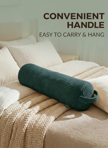 Long Cylinder Body Pillow Corduroy Lumbar Pillow Neck Roll Throw Pillow - Image 7